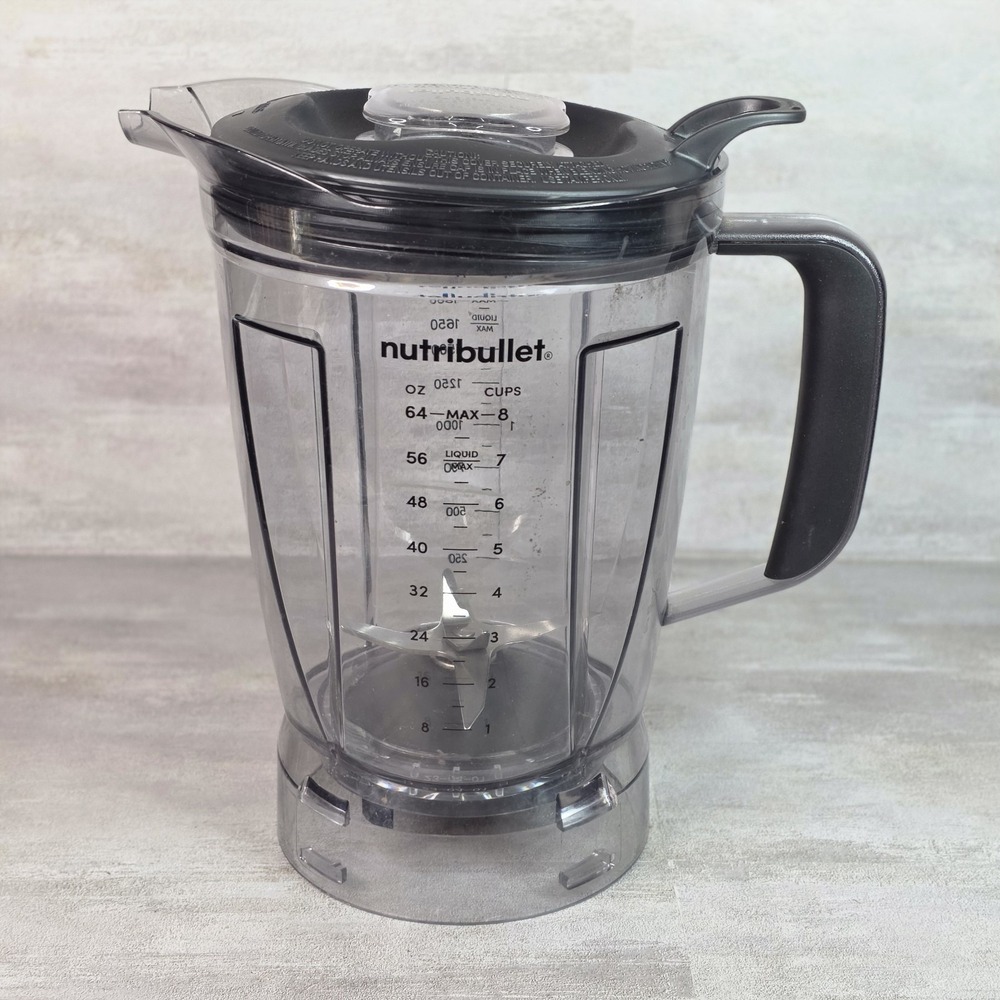 NutriBullet Blender Replacement 64oz 8-Cup Pitcher with Lid & Blades